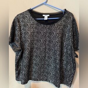 Bar III Black and White Women's Blouse